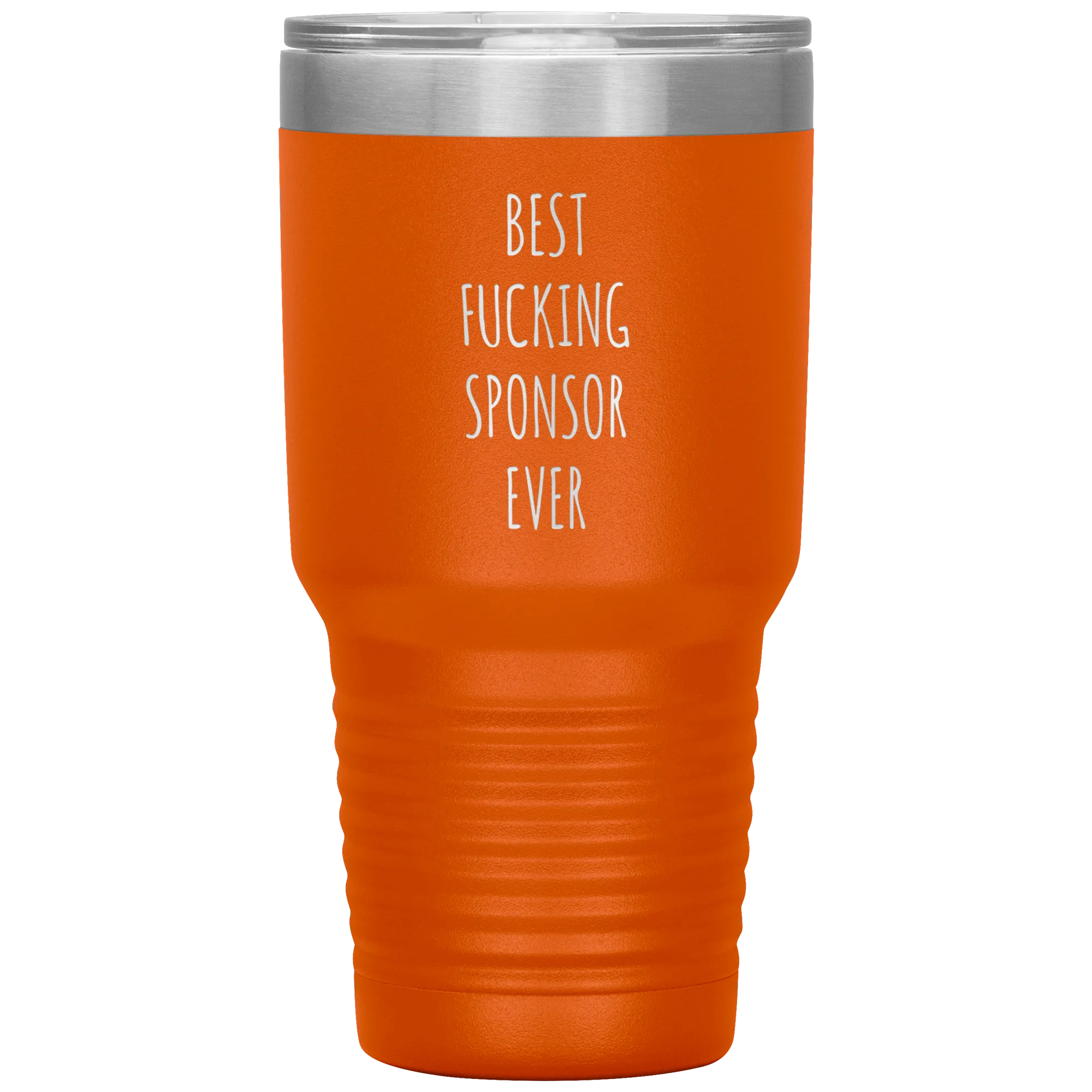 Worlds Best Sponsor Ever Funny AA Gifts for Sponsors Sobriety Soberversary Anniversary Tumbler Insulated Travel Coffee Cup BPA Free
