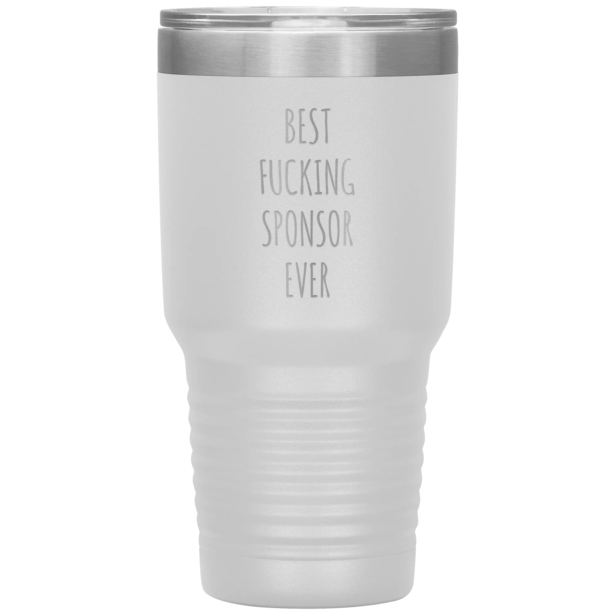 Worlds Best Sponsor Ever Funny AA Gifts for Sponsors Sobriety Soberversary Anniversary Tumbler Insulated Travel Coffee Cup BPA Free