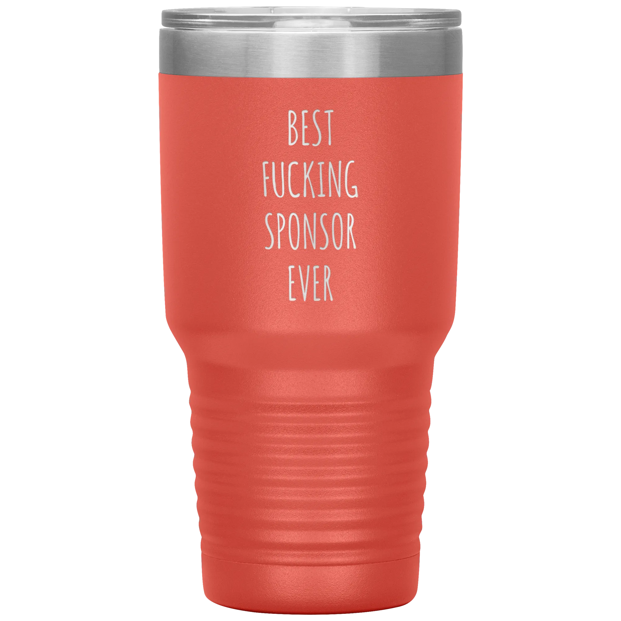 Worlds Best Sponsor Ever Funny AA Gifts for Sponsors Sobriety Soberversary Anniversary Tumbler Insulated Travel Coffee Cup BPA Free