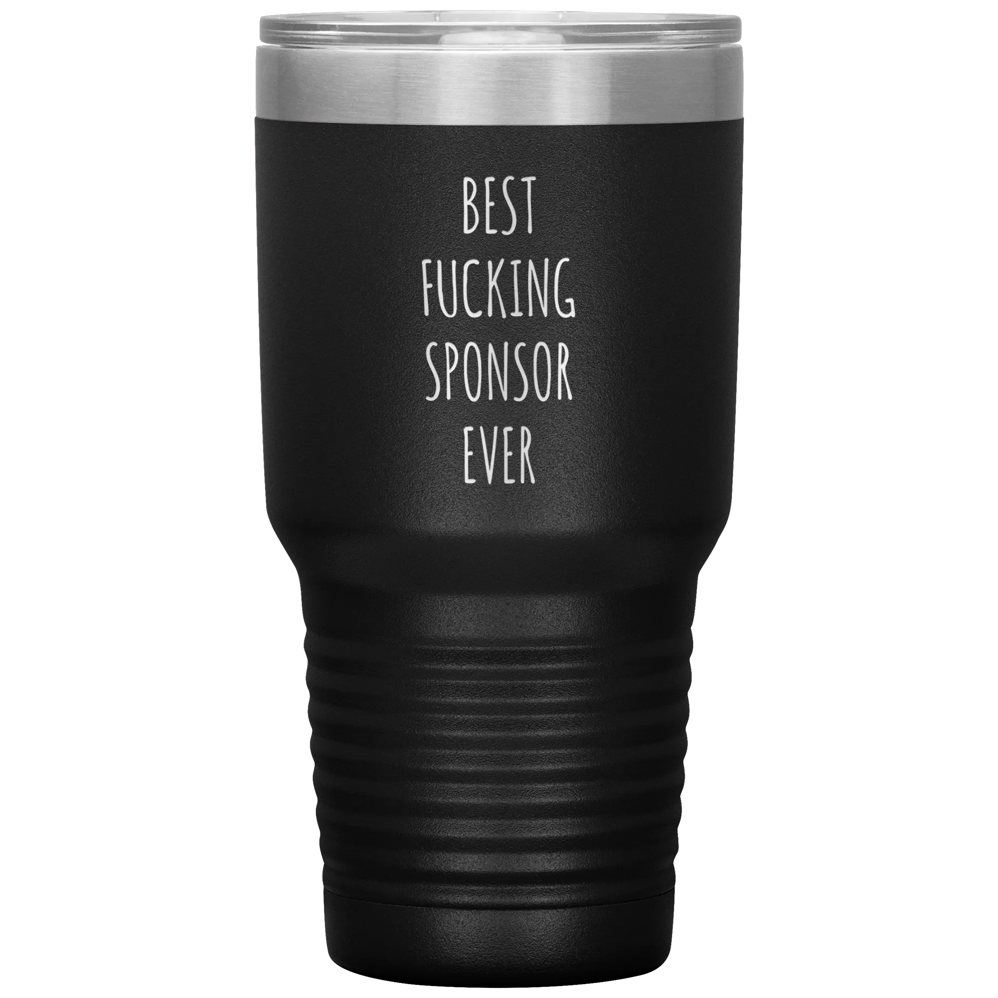 Worlds Best Sponsor Ever Funny AA Gifts for Sponsors Sobriety Soberversary Anniversary Tumbler Insulated Travel Coffee Cup BPA Free