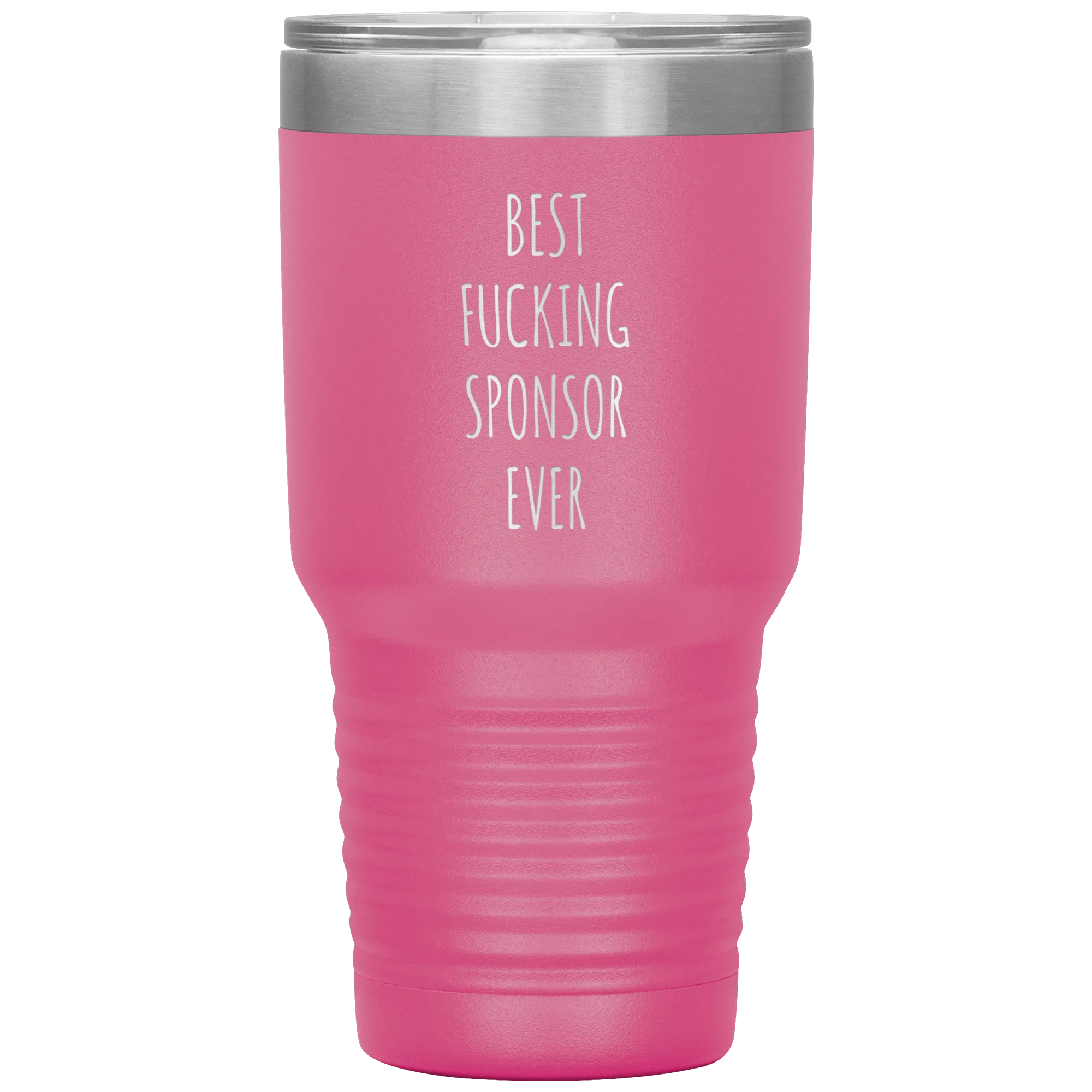 Worlds Best Sponsor Ever Funny AA Gifts for Sponsors Sobriety Soberversary Anniversary Tumbler Insulated Travel Coffee Cup BPA Free