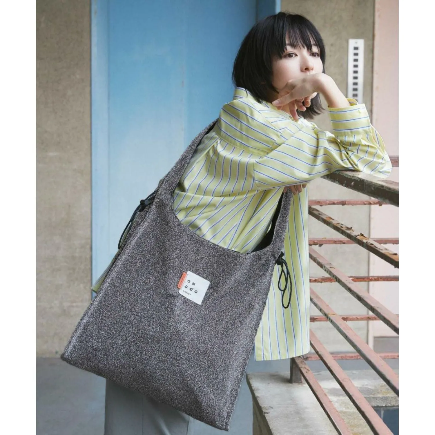 WPC Ondoo Shirring Drawstring Tote Bag