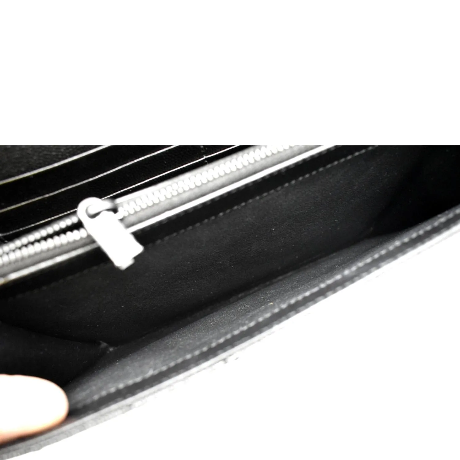 YVES SAINT LAURENT Cassandre Matelasse Chain Wallet Crossbody Bag Black