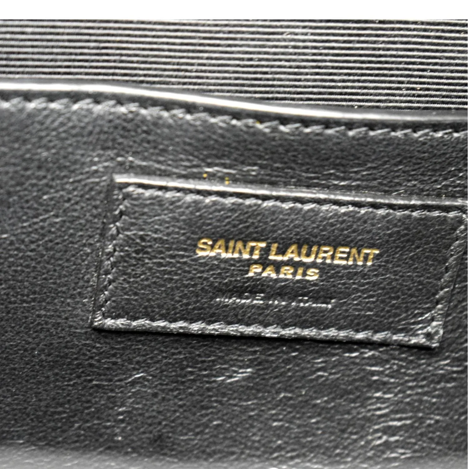 YVES SAINT LAURENT Envelope Medium Matelasse Leather Crossbody Bag Black