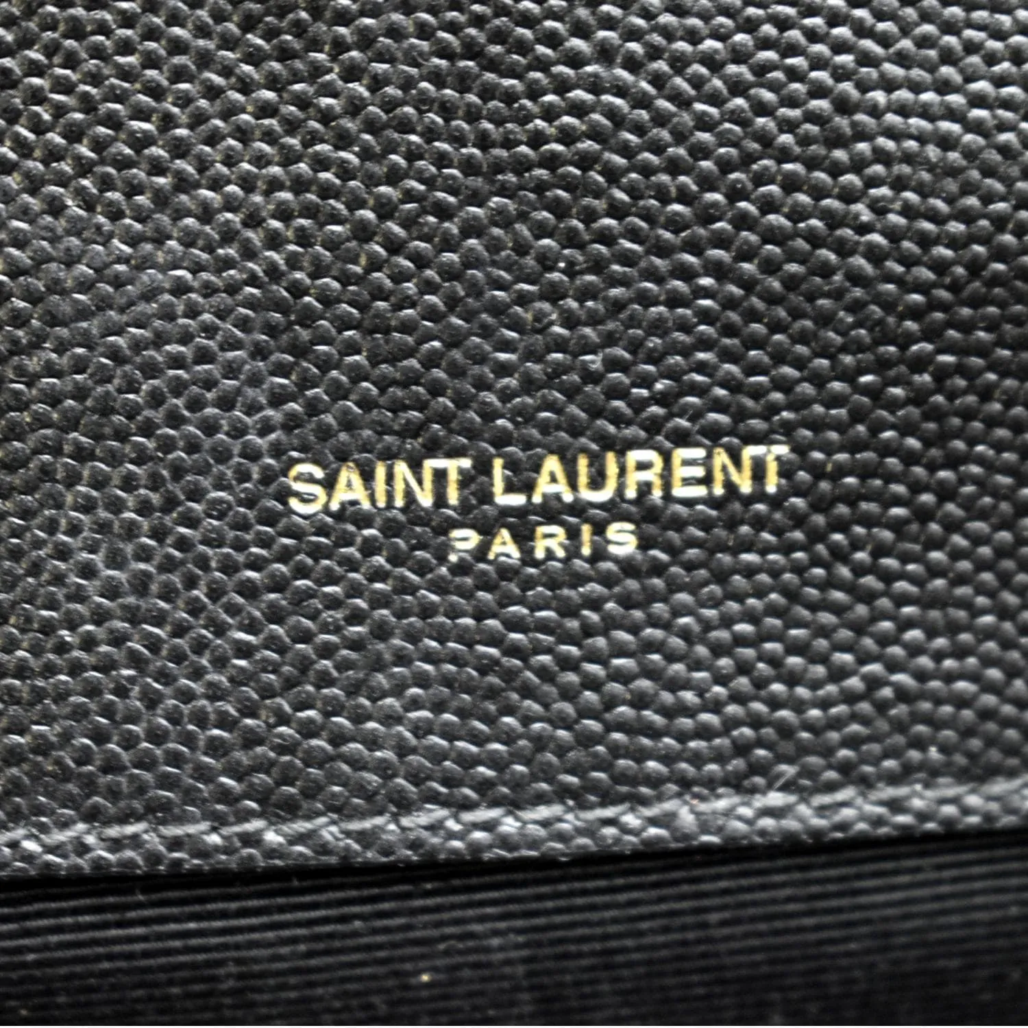 YVES SAINT LAURENT Envelope Medium Matelasse Leather Crossbody Bag Black