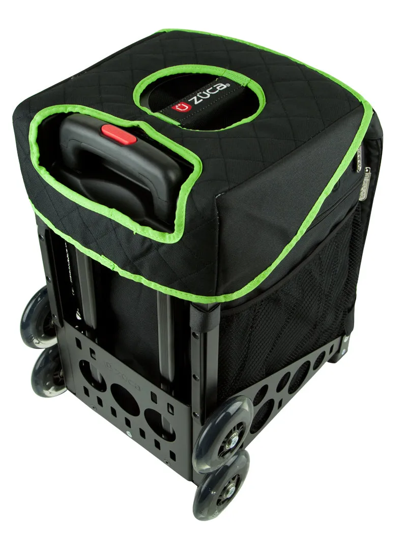 Zuca Seat Cushion  - Green & Black -